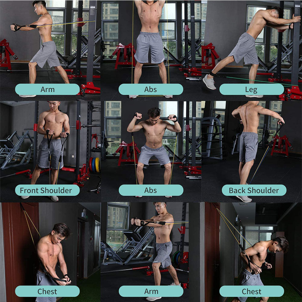 Inexa 5 Set Resistance Bands (up to 100lbs resistance)